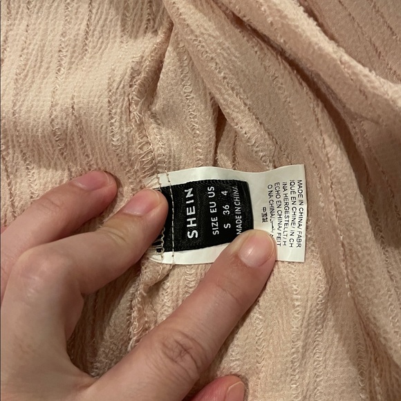 Shein Nude colored shorts set size small NWOT #74 - Picture 4 of 6